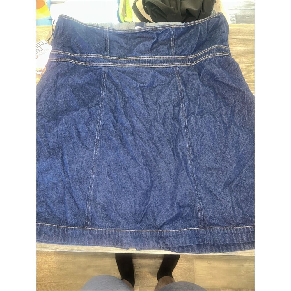 Women's Collared Denim Mini Dress - Future Collective. Blue Size 22. NWT. U - Picture 8 of 10